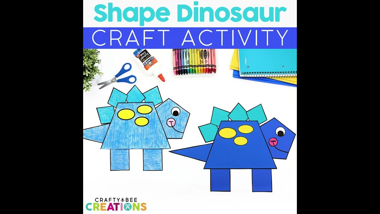 Shape Dinosaur Craft Activity