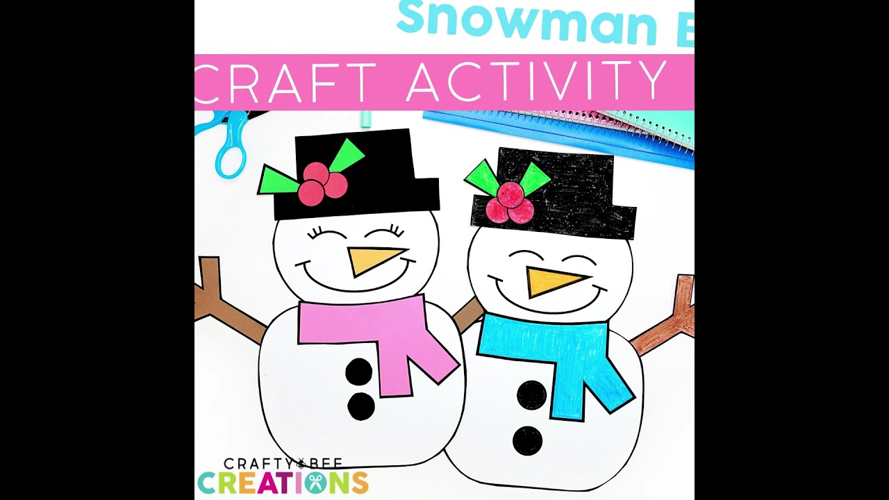 Snowmen Buddies Craft Activity
