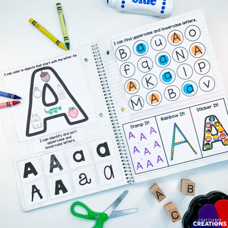 Exciting Interactive Alphabet Notebook: Practicing Uppercase Letters ...