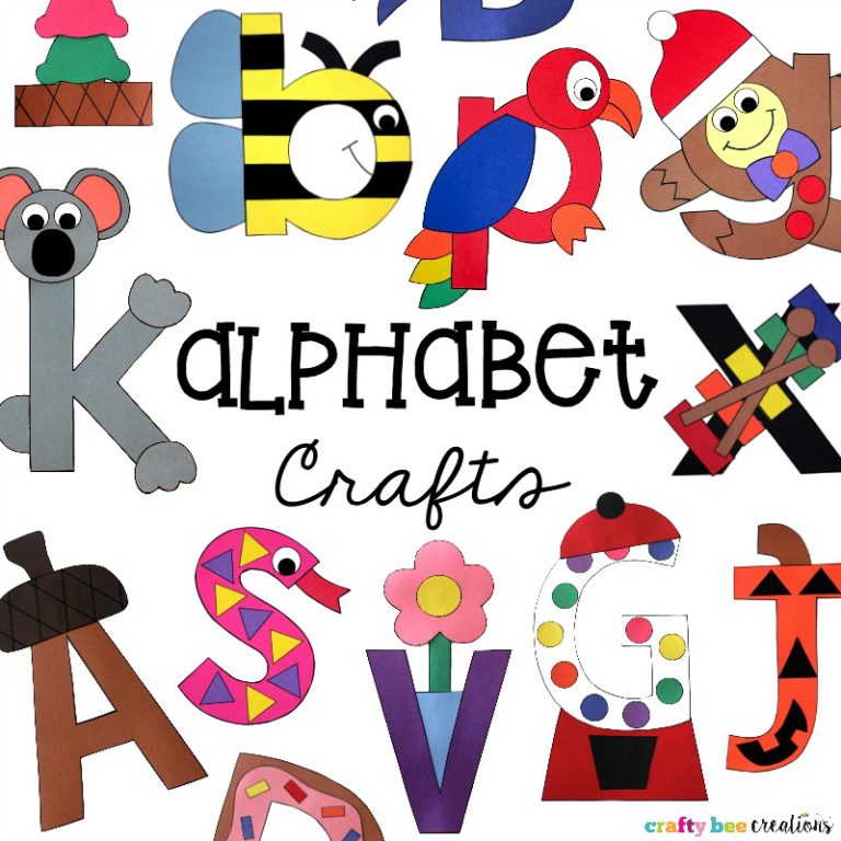 Alphabet Letter Cut and Paste Sets - Crafty Bee Creations