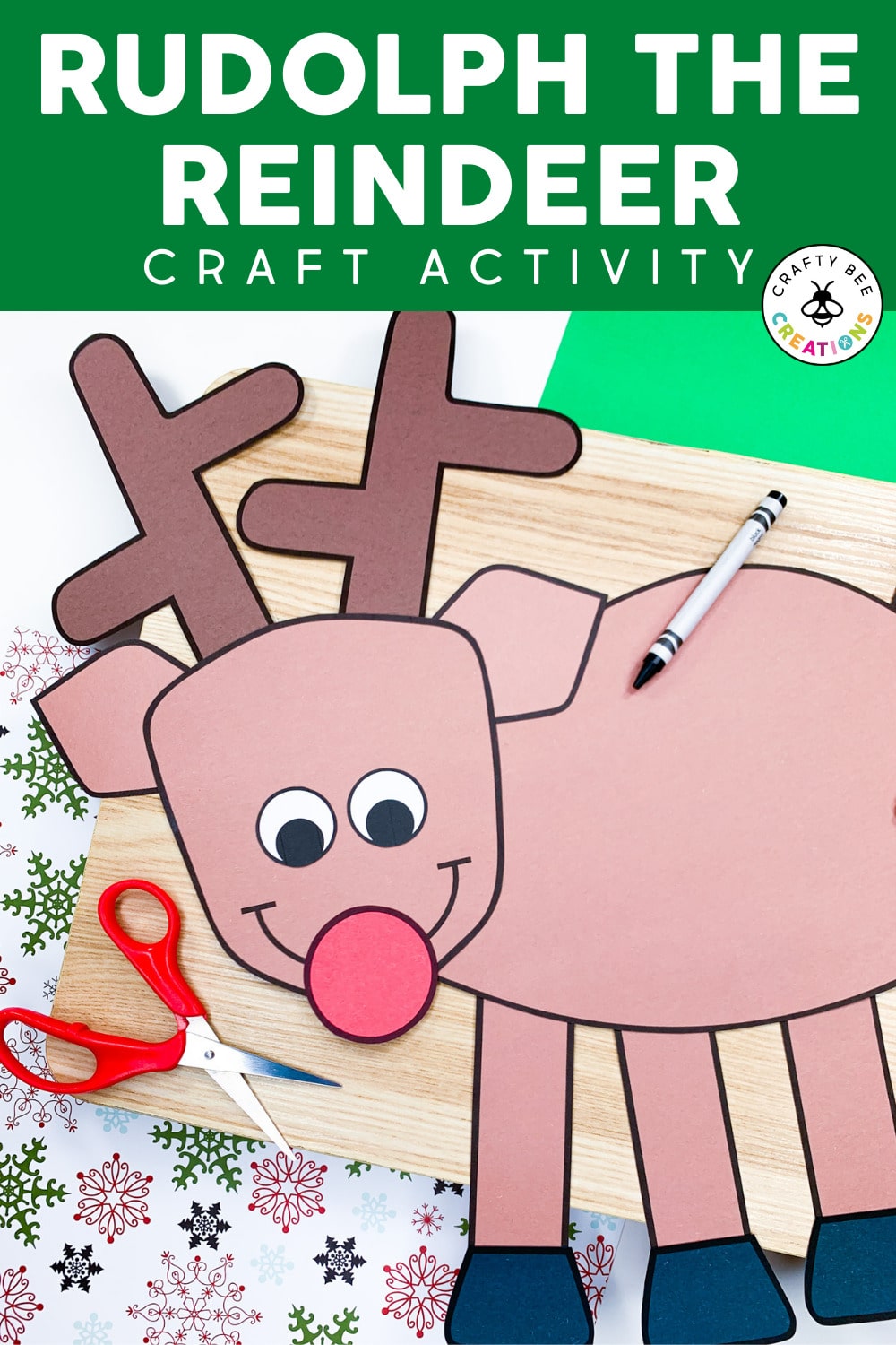 A Personalized Reindeer Craft Your Kids Will Love - Crafty Bee Creations