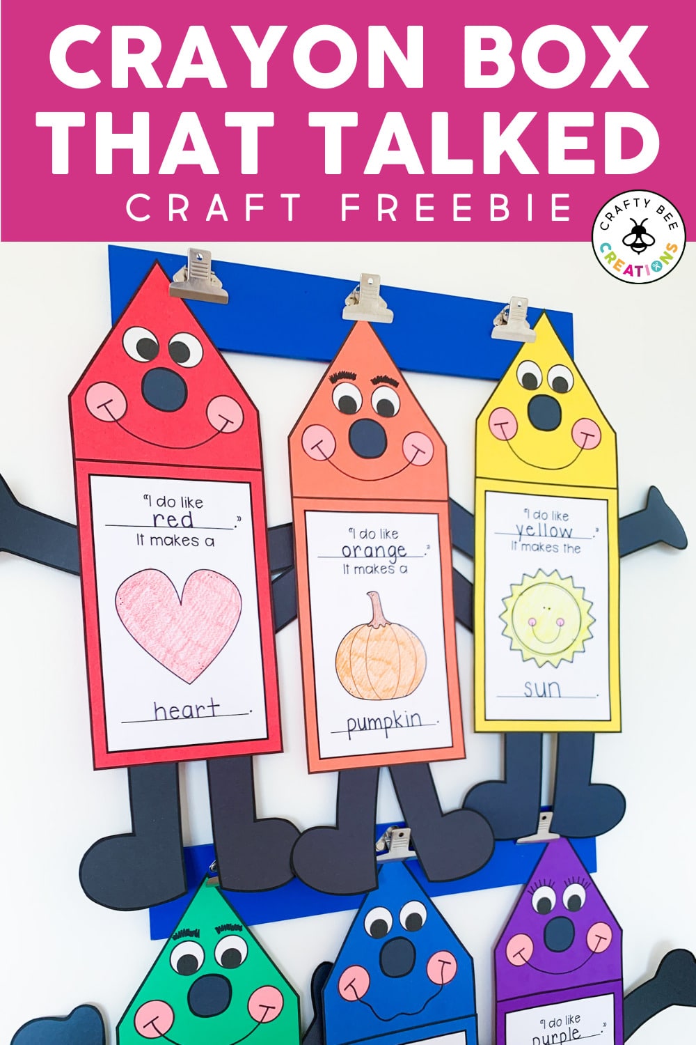 The Crayon Box That Talked Pattern Freebie Crafty Bee Creations