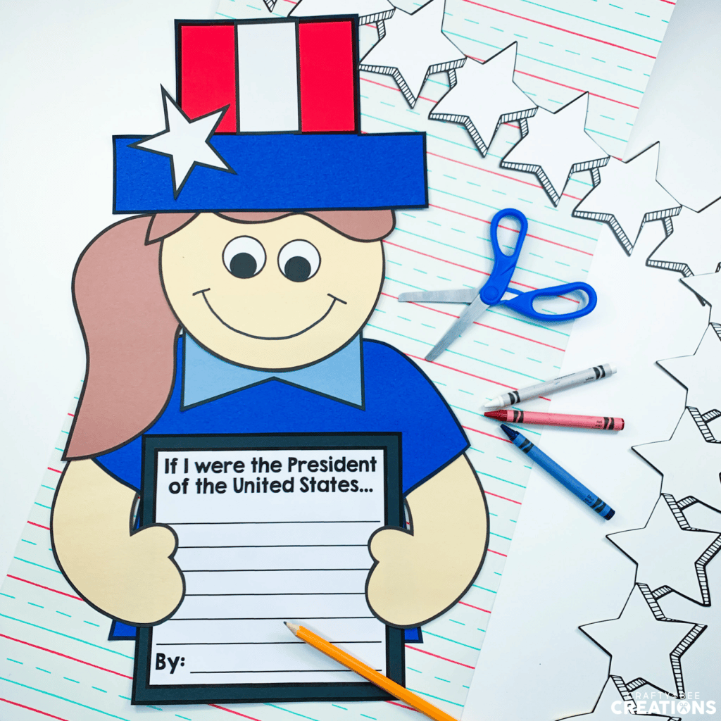 Celebrate President's Day with this craft and writing activity. If I were the President of the United States...