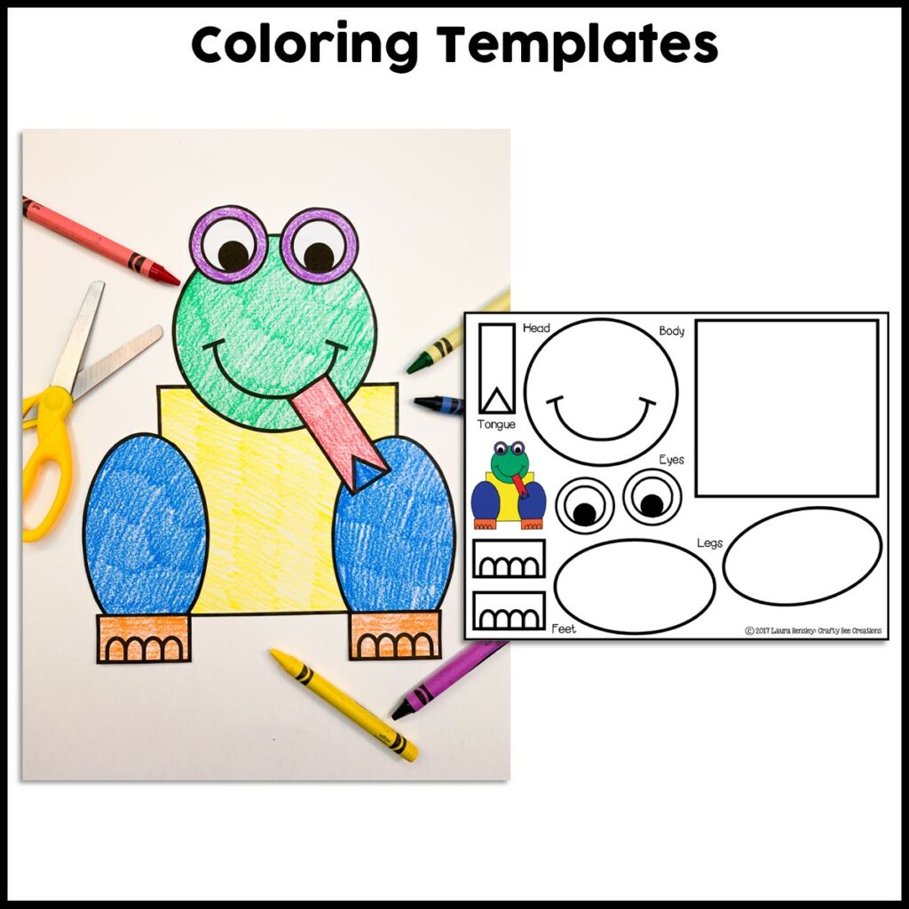 Shape Frog Craft Activity - Crafty Bee Creations