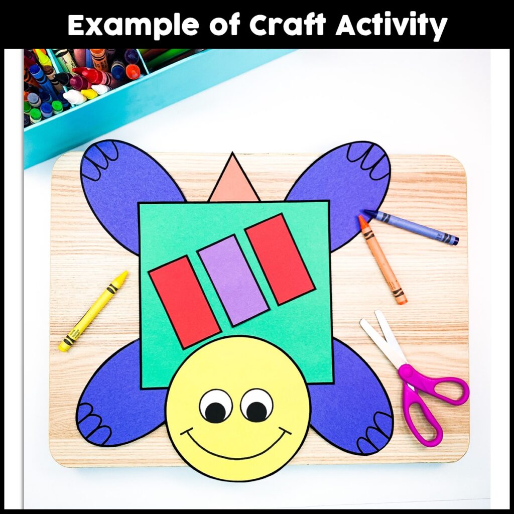 Shape Turtle Craft Activity - Crafty Bee Creations