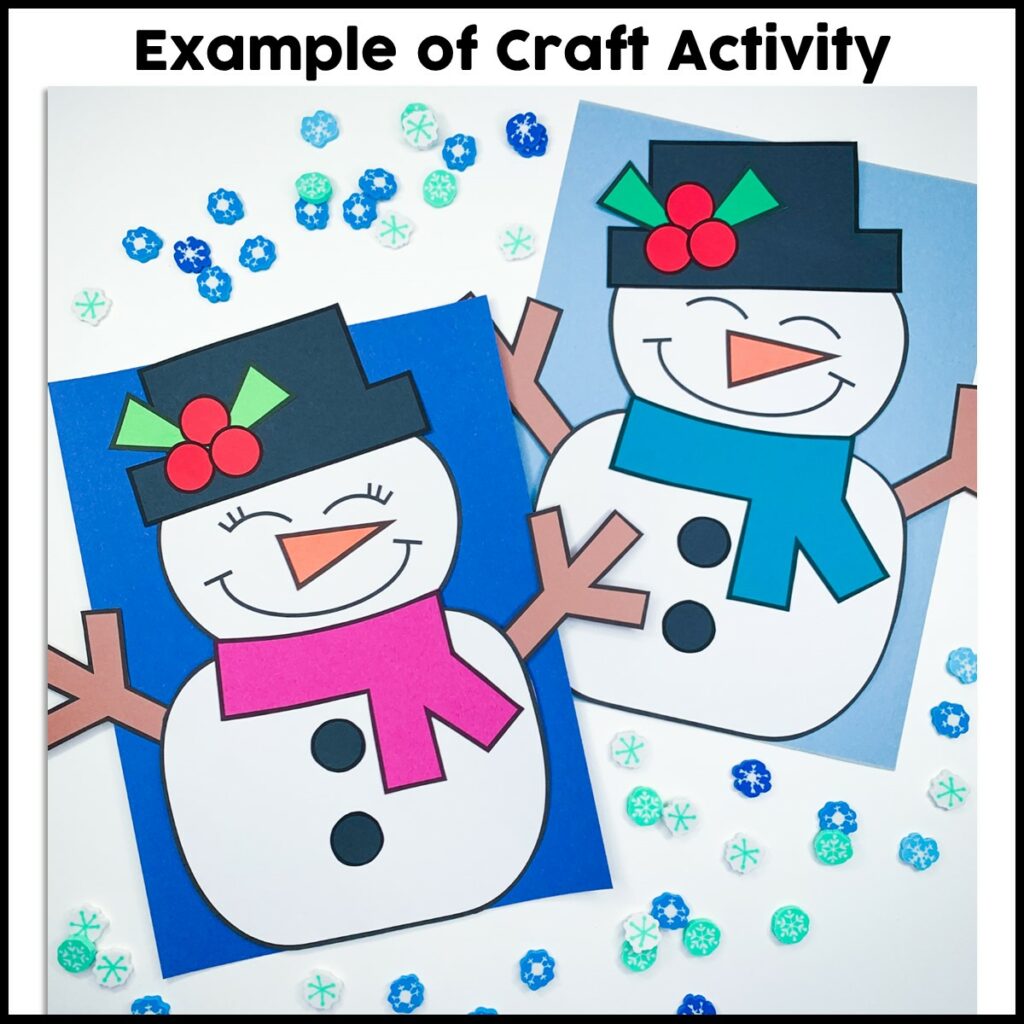 Snowman Buddies Craft Activity - Crafty Bee Creations