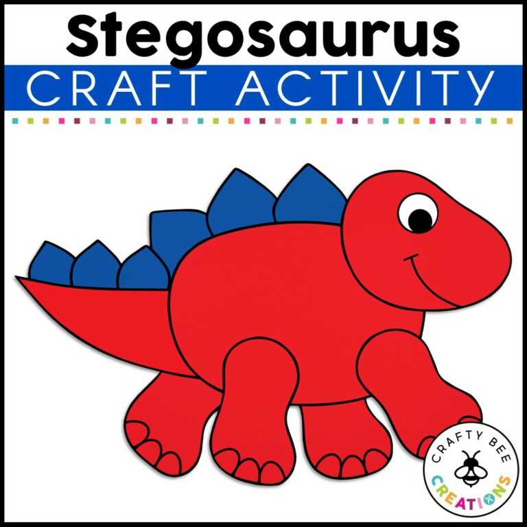 Stegosaurus Craft Activity - Crafty Bee Creations