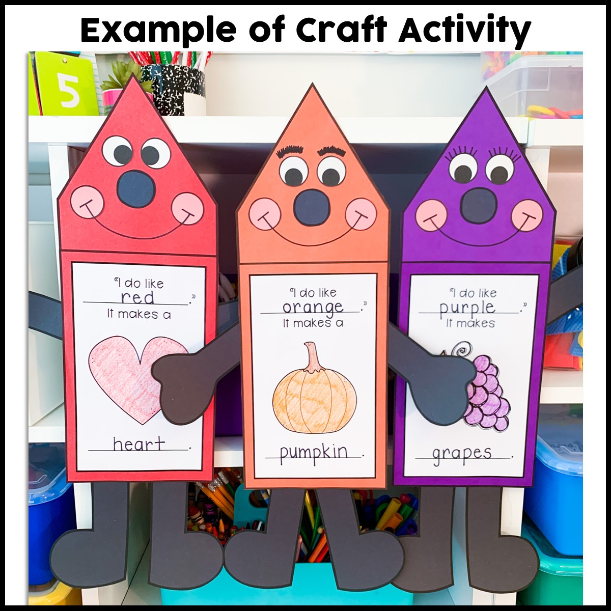 Interactive Crafts & Activities for The Crayon Box That Talked