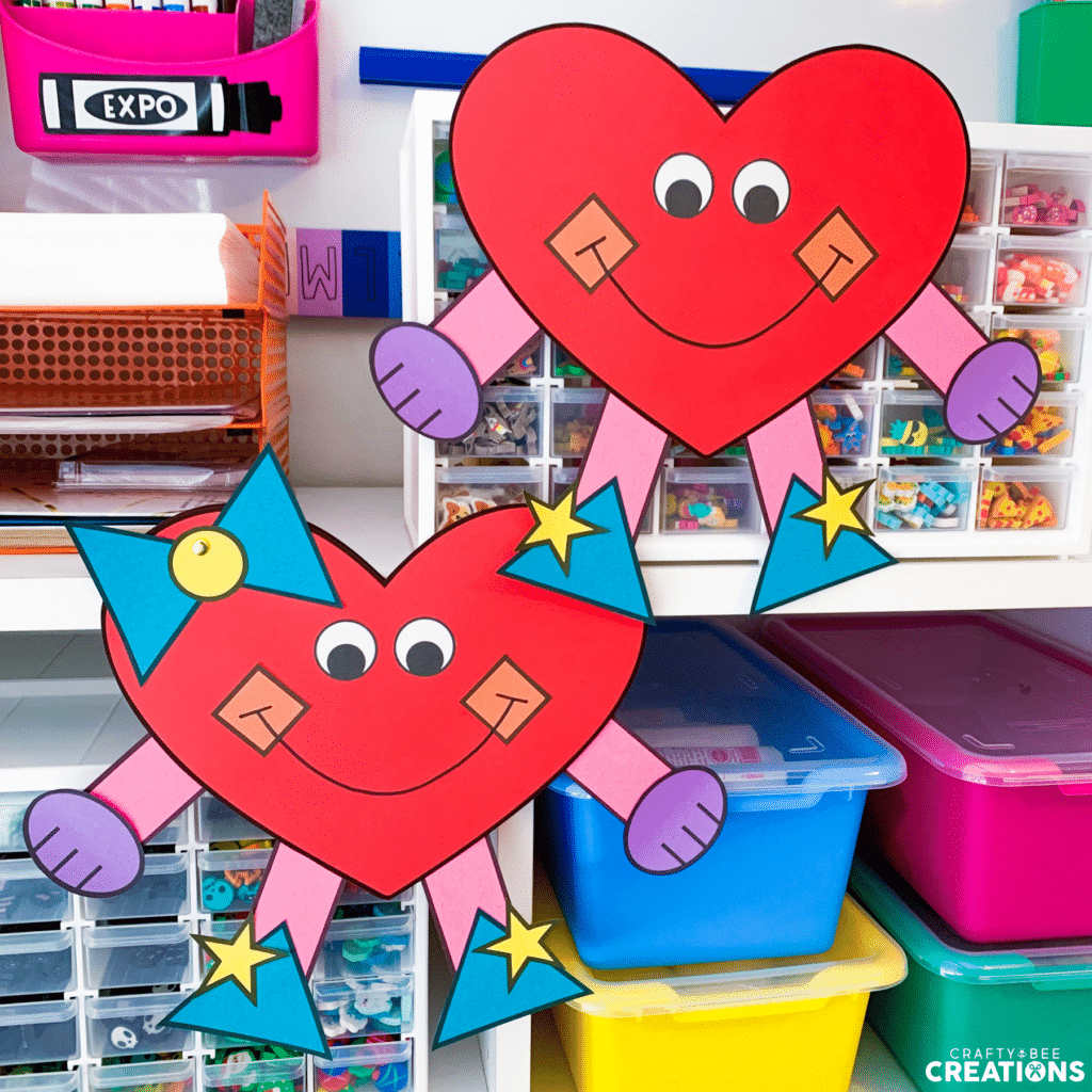 The Valentine's Day Craft is a great decoration for your February bulletin board.