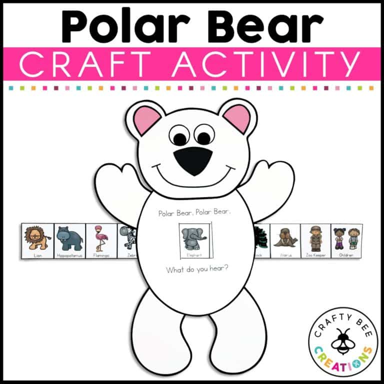 Polar Bear, Polar Bear, What Do You Hear Craft Activity - Crafty Bee ...