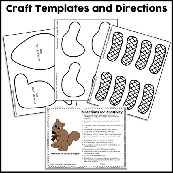 Squirrel Craft Activity - Crafty Bee Creations