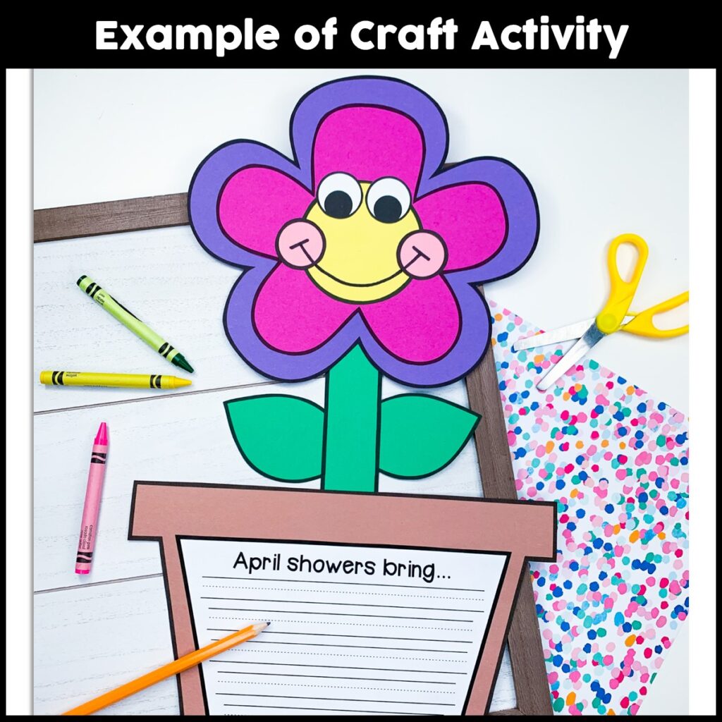 April Showers Bring May Flowers Craft Activity - Crafty Bee Creations
