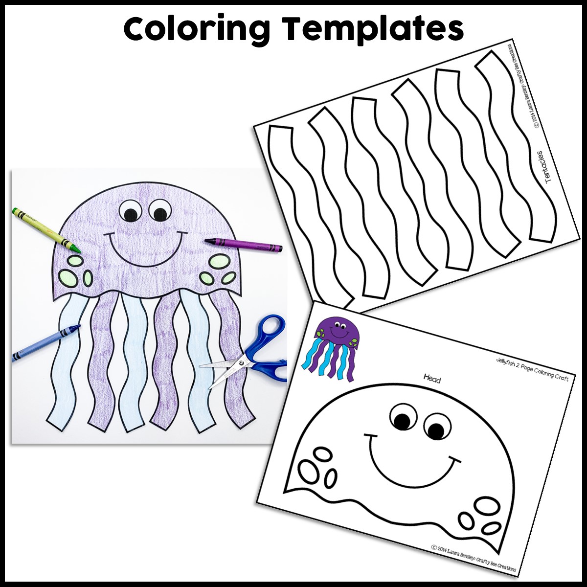 Jelly Fish Craft Template