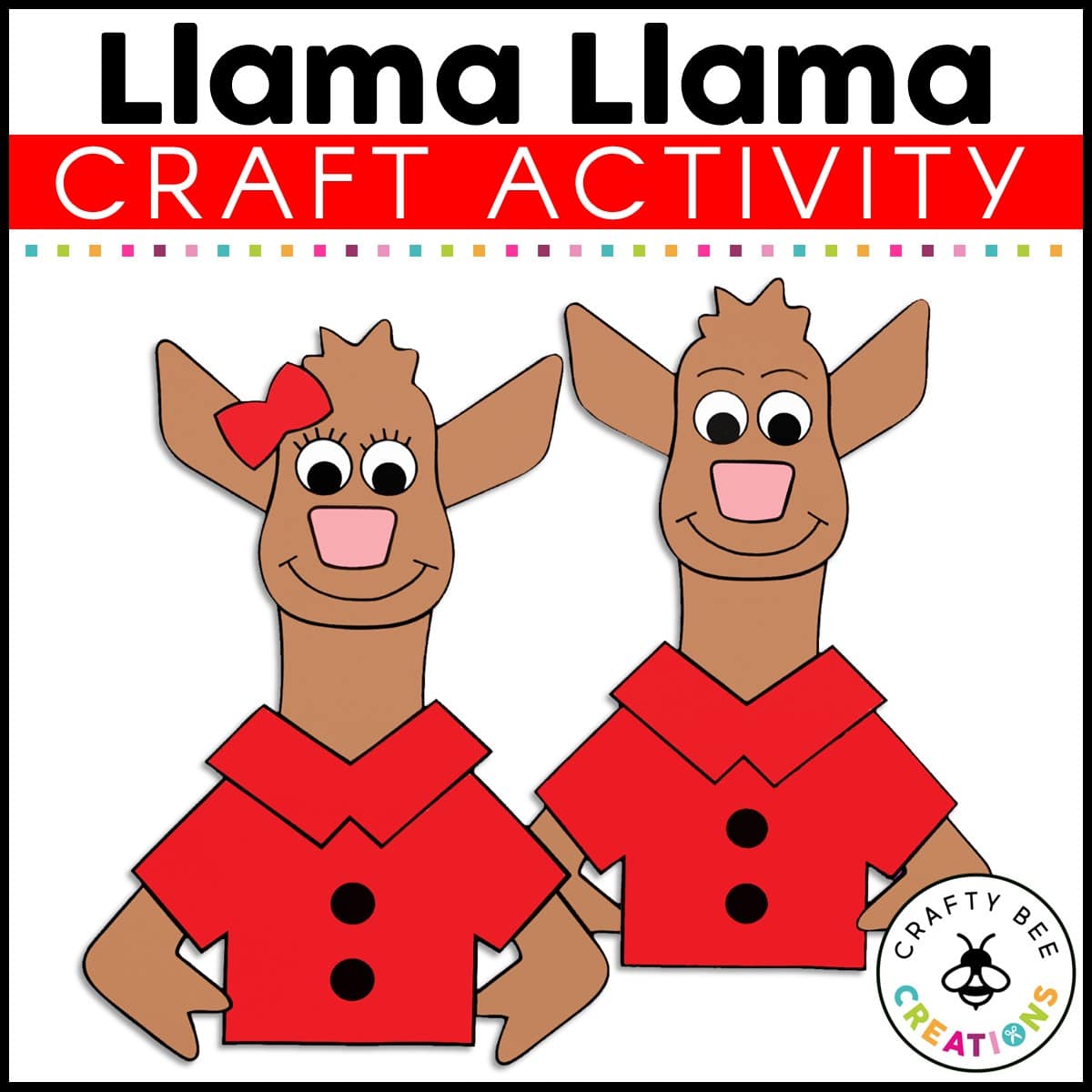 Llama Llama Red Pajamas Craft Activity Crafty Bee Creations