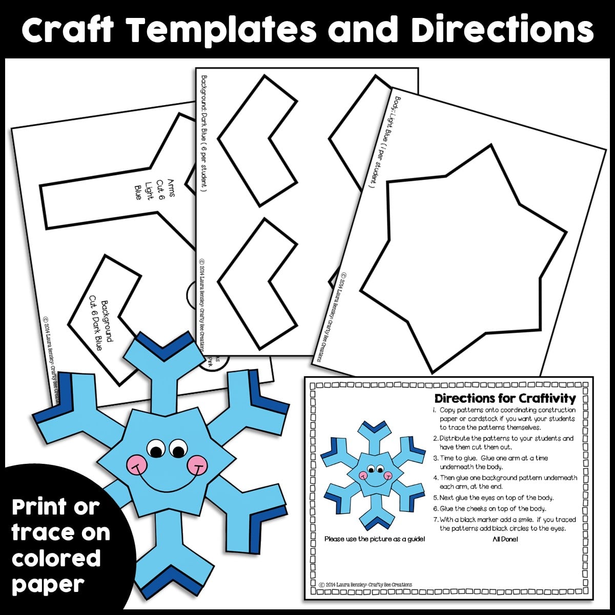 Winter paper craft bundle – Super Fun Printables