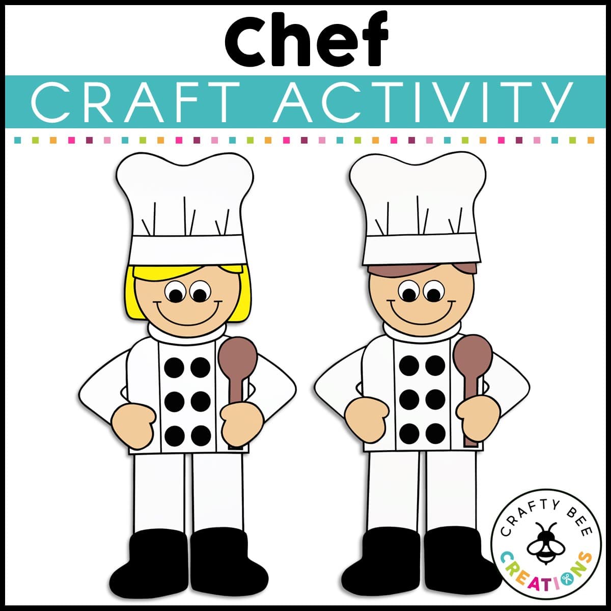 Community Helper Craft | Chef Craft | Career Day | Writing Activity