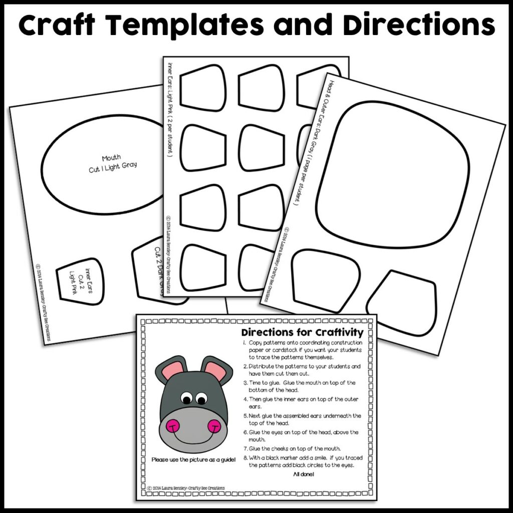 Hippo Craft Activity - Crafty Bee Creations