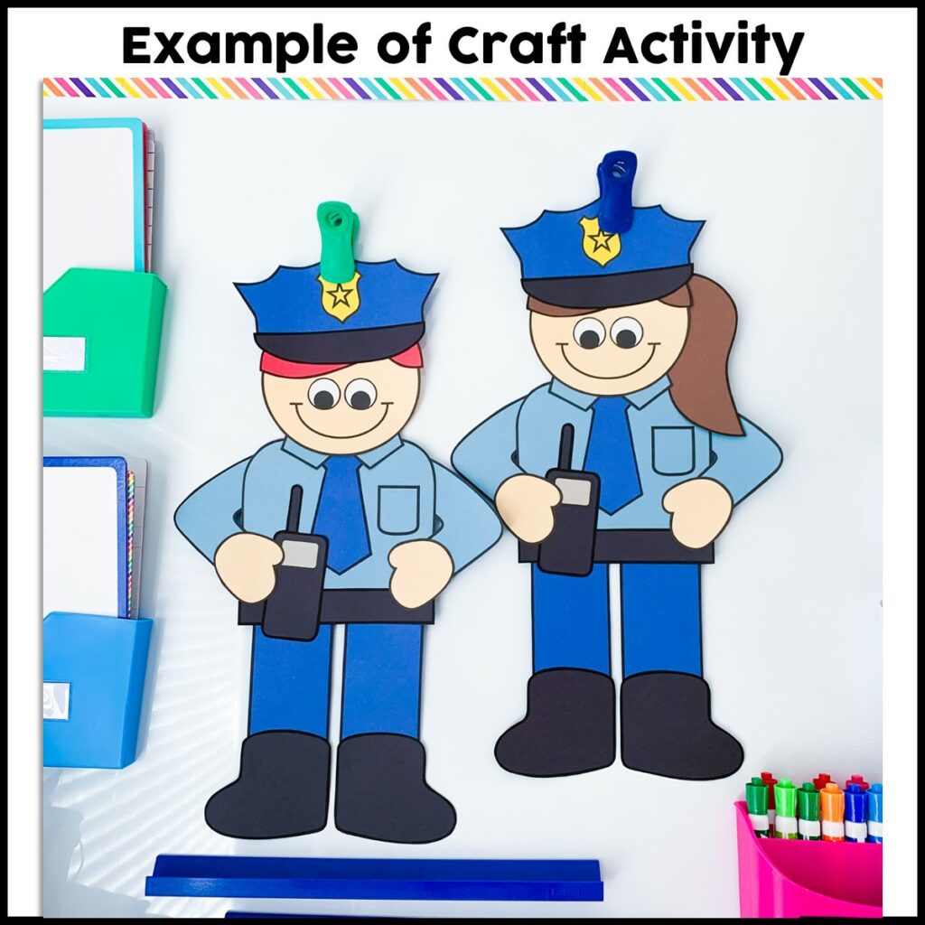 Police Officer Craft Activity Crafty Bee Creations