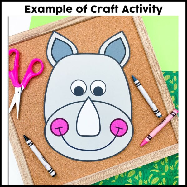 Rhino Craft Activity - Crafty Bee Creations