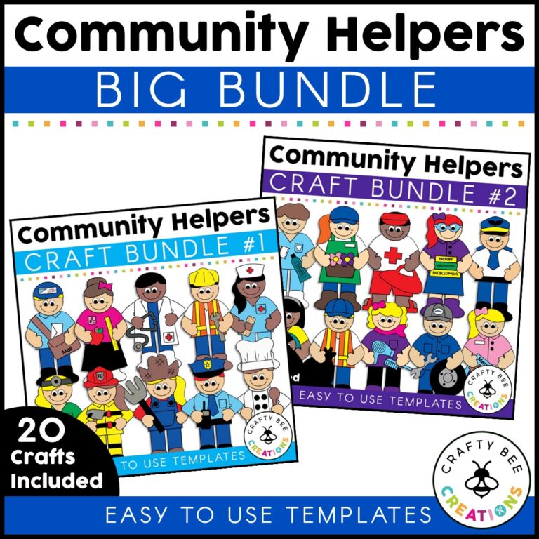 Community Helper Crafts Big Bundle - Crafty Bee Creations