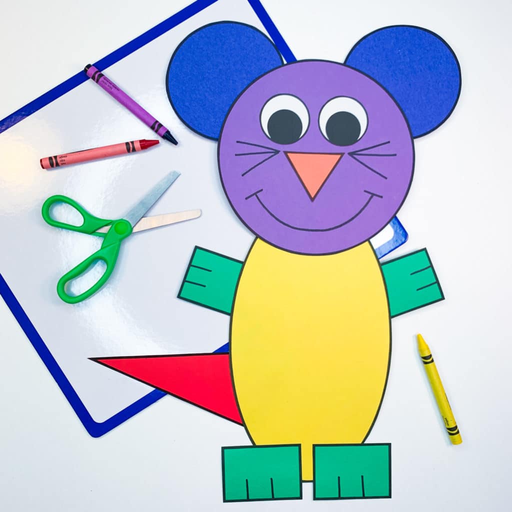 2D Shape Animal Crafts and An Owl FREEBIE! - Crafty Bee Creations