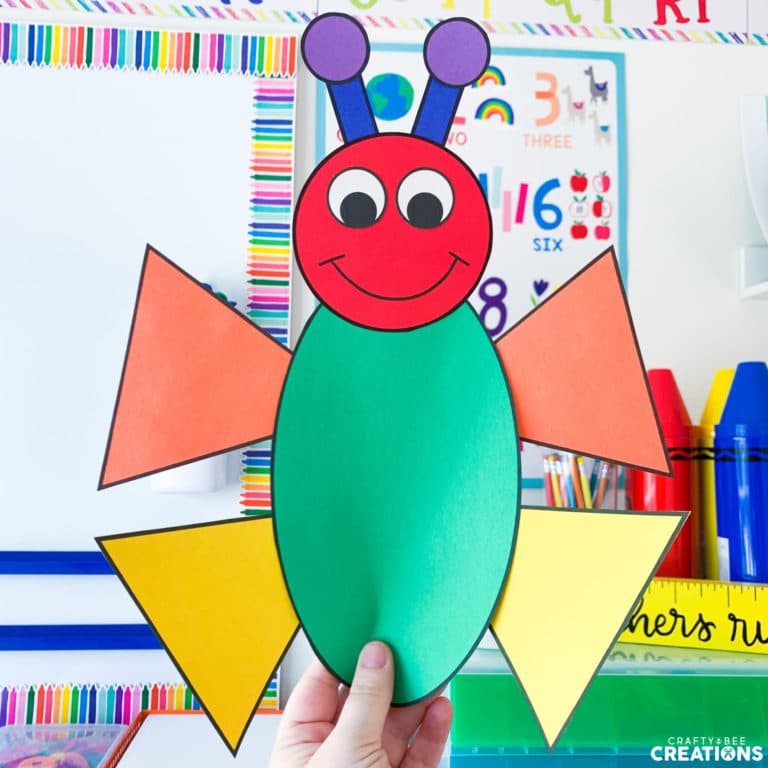 2D Shape Animal Crafts and An Owl FREEBIE! - Crafty Bee Creations