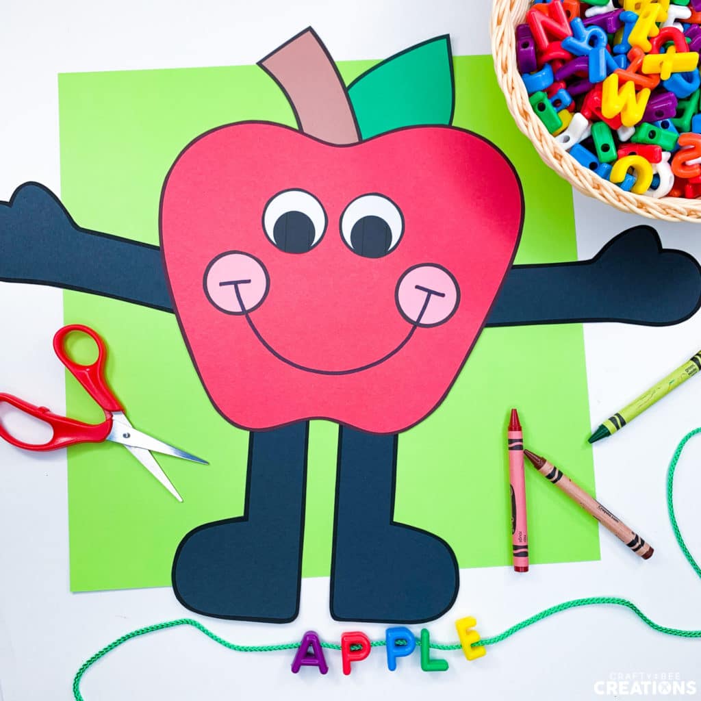 The Apple Craft is a great back to school or fall activity to practice letters and letter sounds with young children.