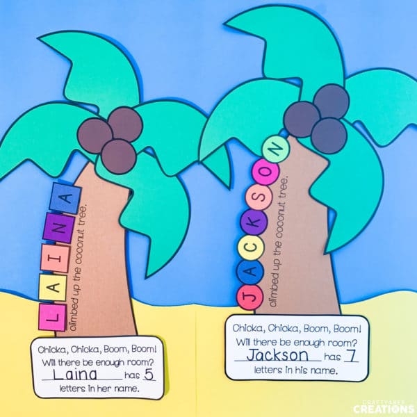 How to Start the School Year off Right with a Coconut Name Tree Craft ...