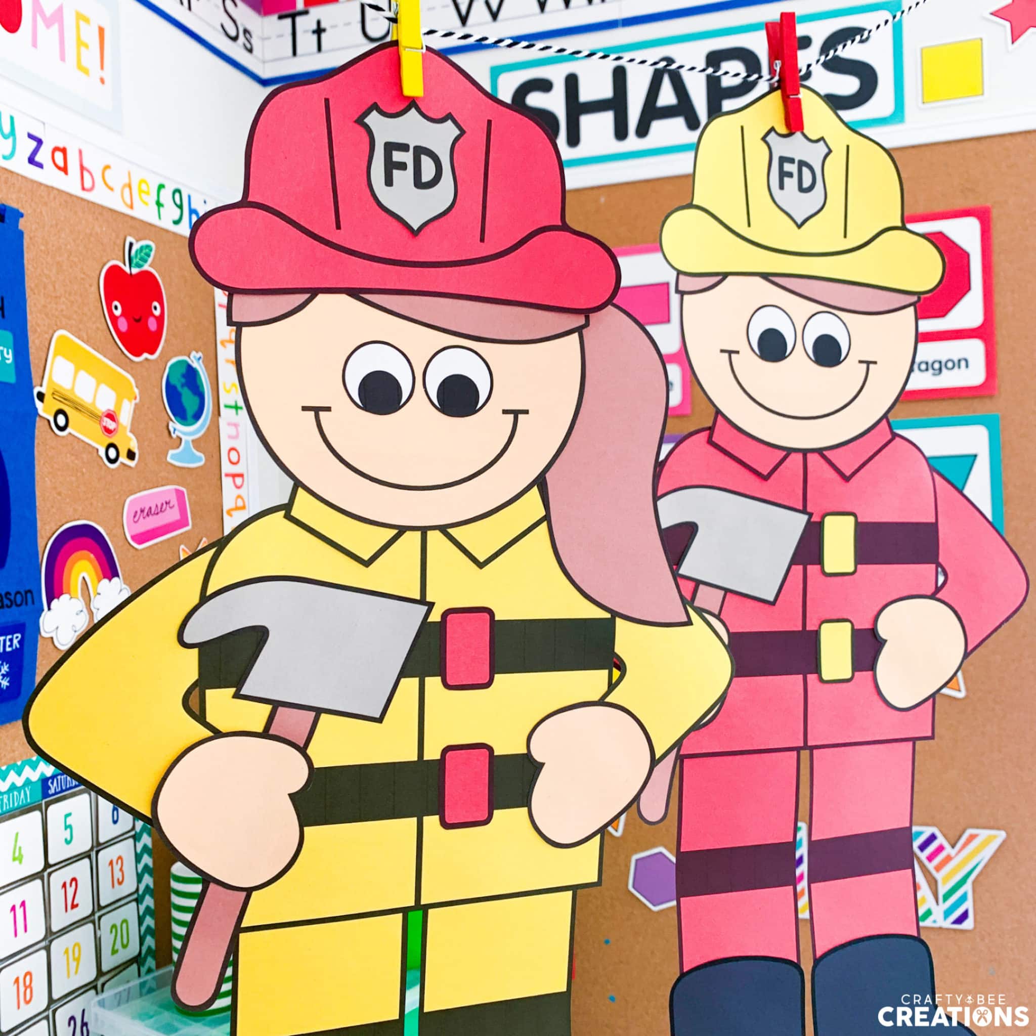 Practice Fire Safety With This Awesome Firefighter Craft - Crafty Bee ...