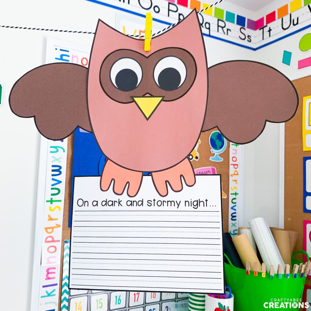 If I were an owl writing and craft activity for preschool and kindergarten.
