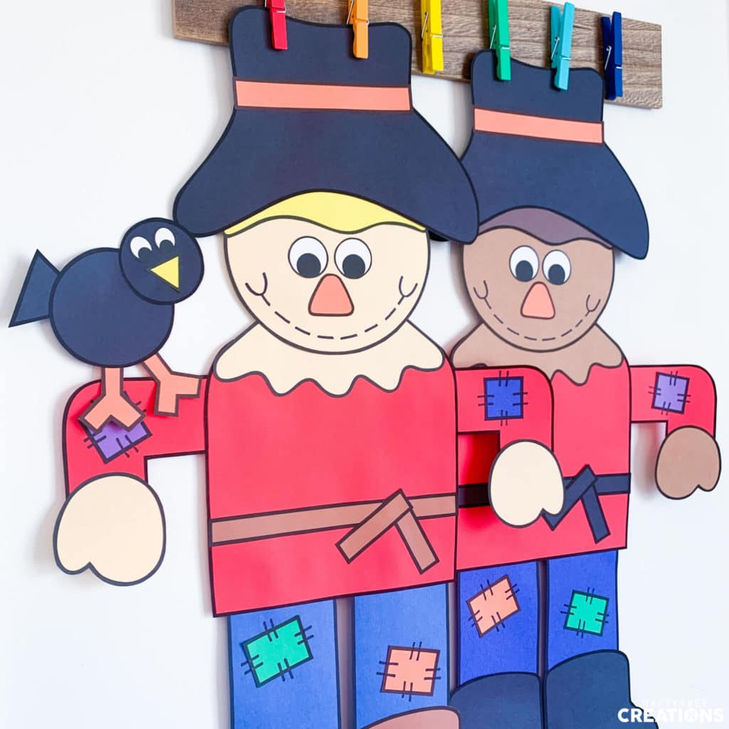 This scarecrow craft is a beautiful addition to the bundle. Students can decorate their own scarecrow.