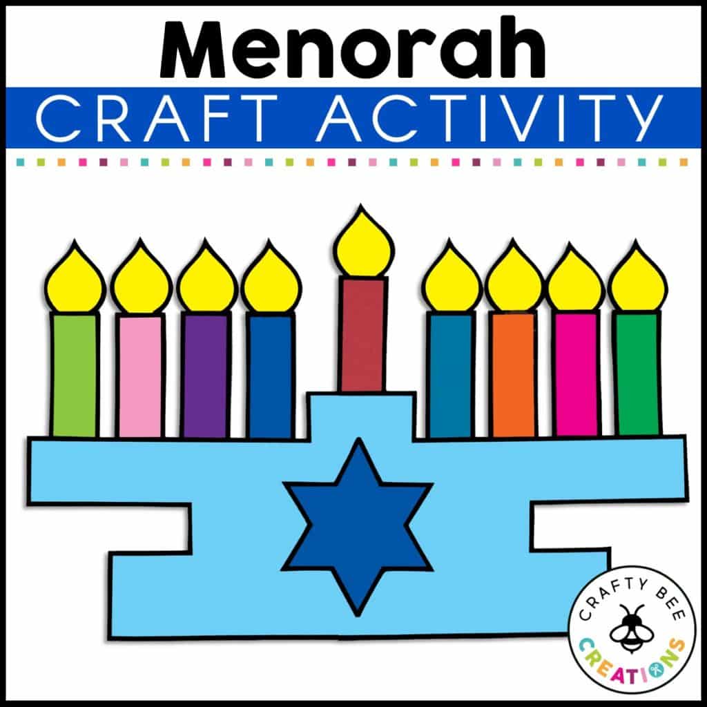 Menorah Craft Activity - Crafty Bee Creations