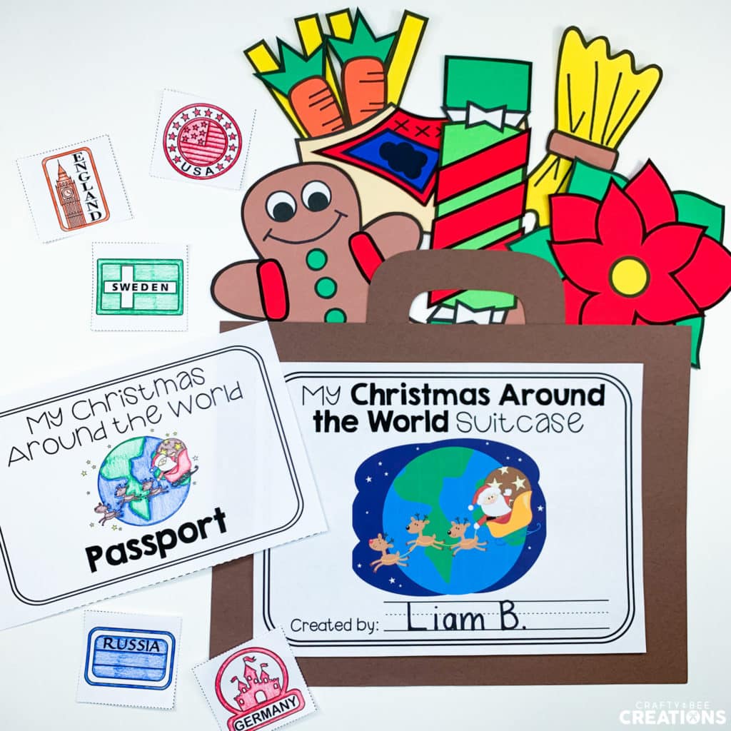 Christmas around the world interactive notebook activities.