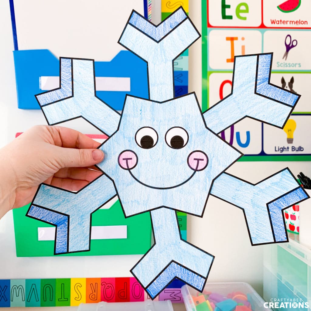 Winter Crafts for kids at home and in the classroom.