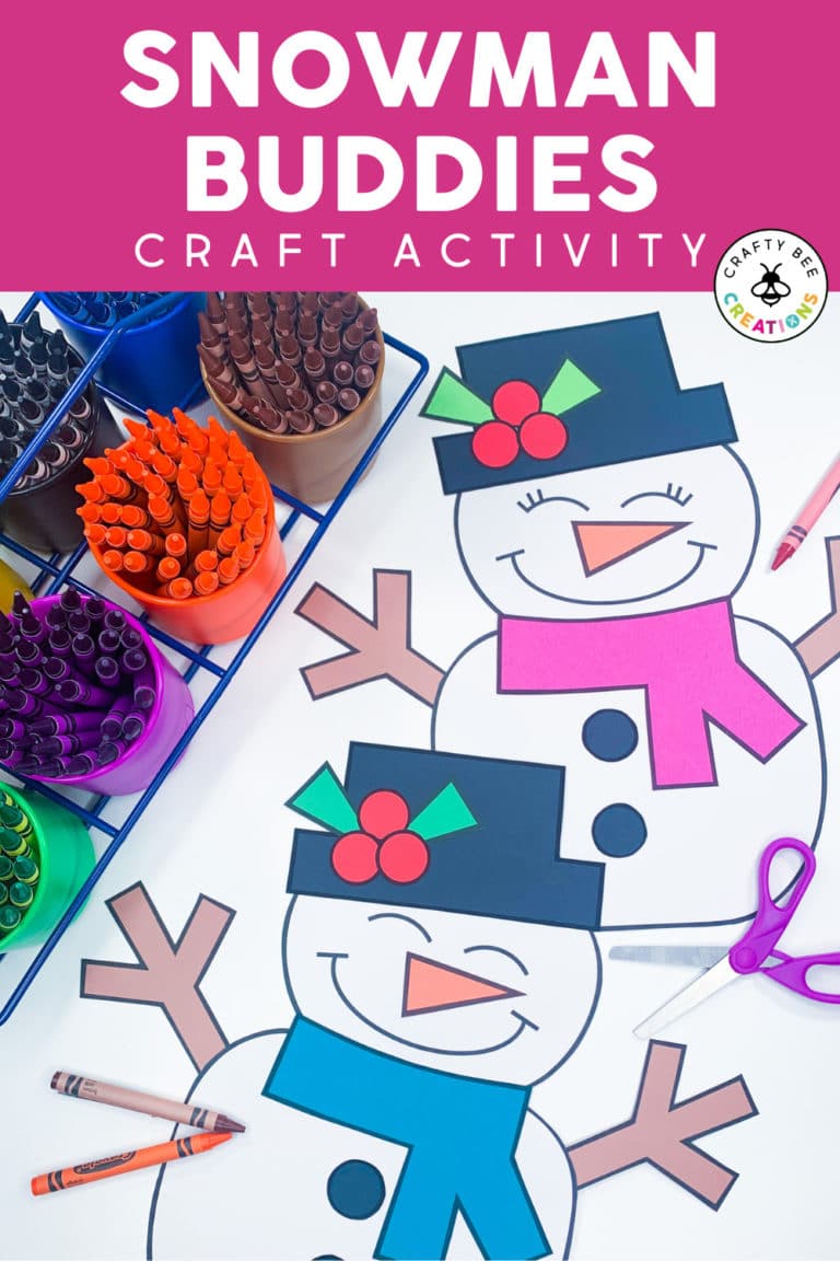 Easy Snowman Craft Companion for Winter Read Alouds - Crafty Bee Creations