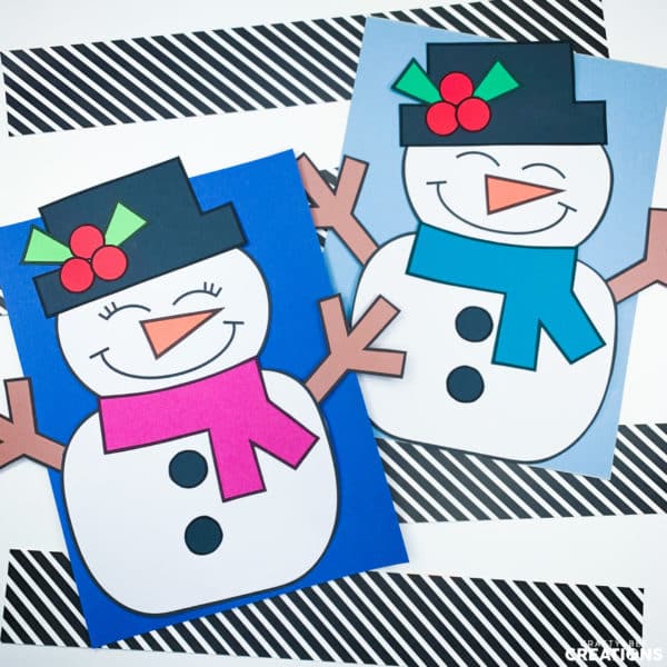 Easy Snowman Craft Companion for Winter Read Alouds - Crafty Bee Creations