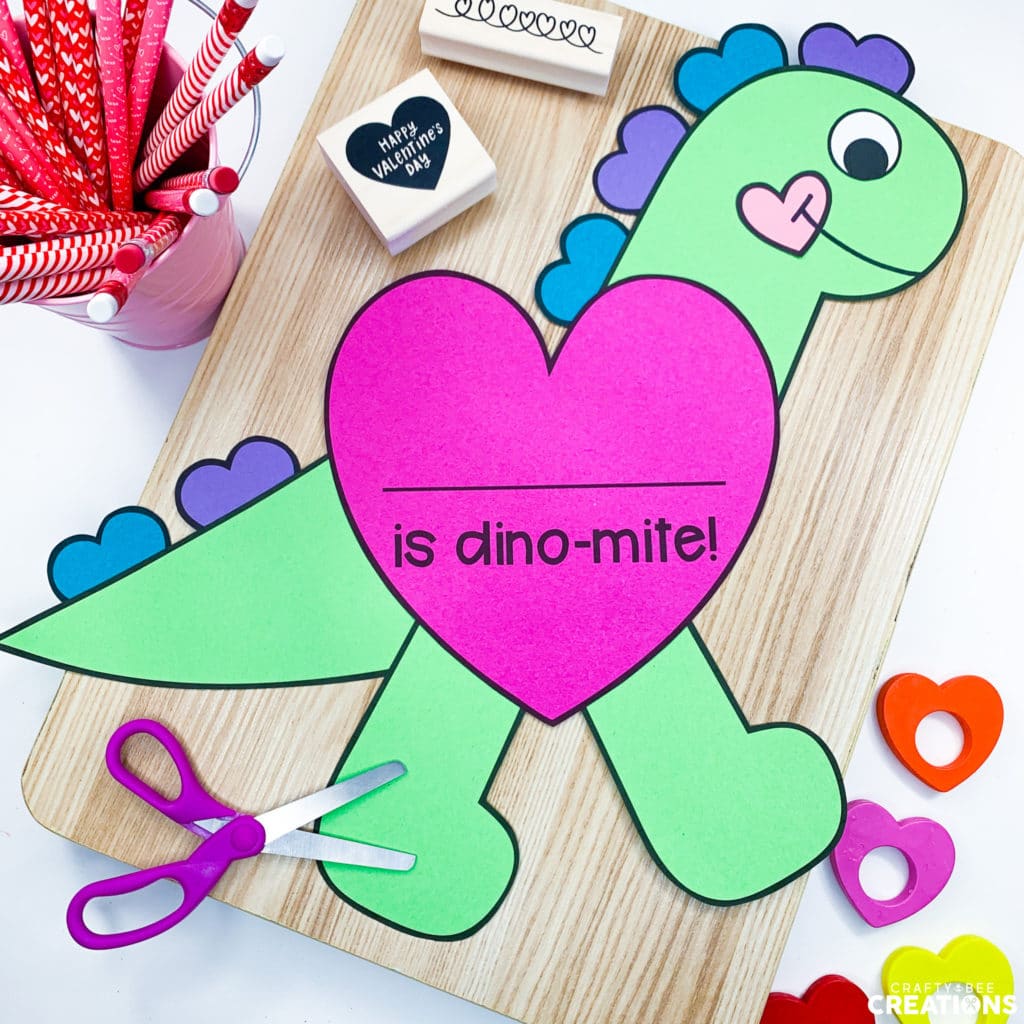 Dino-Mite Dinosaur Valentine Craft