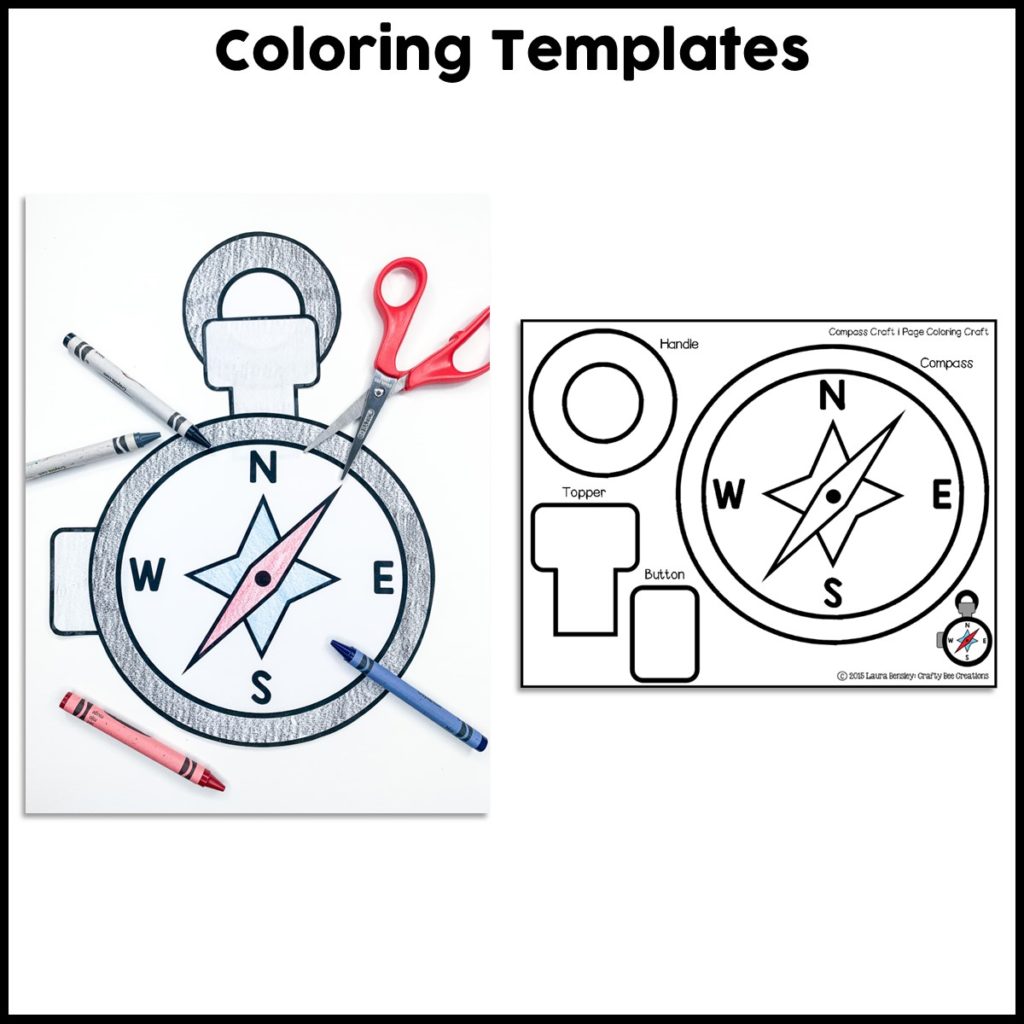 Compass Craft Activity Crafty Bee Creations   Compass Craft Thumbnail 3 1024x1024 