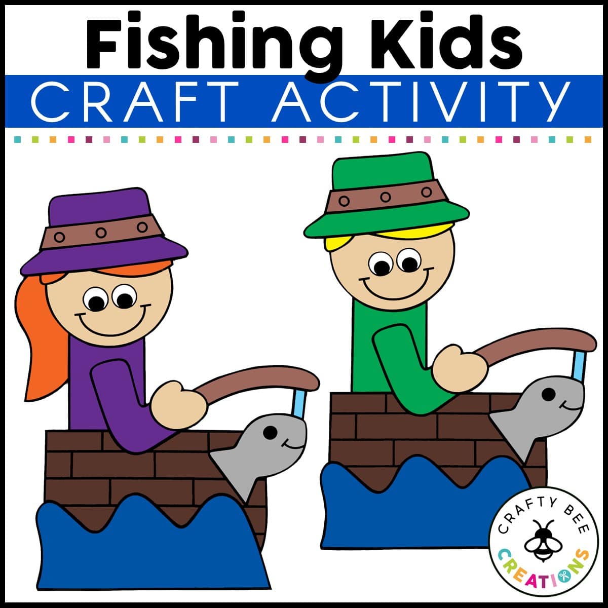 Fishing Kids Craft Activity - Crafty Bee Creations
