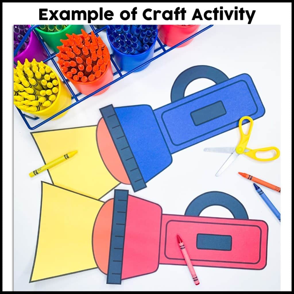 Flashlight Craft Activity - Crafty Bee Creations