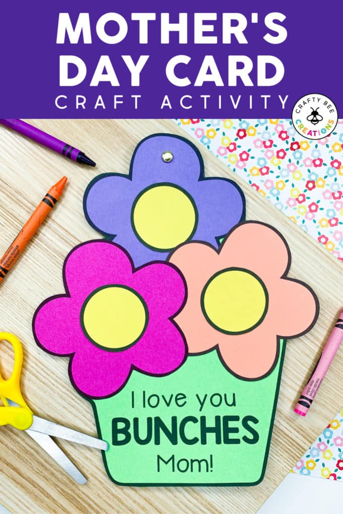 Easy Mother's Day Card Craft that Kids Will Love - Crafty Bee Creations