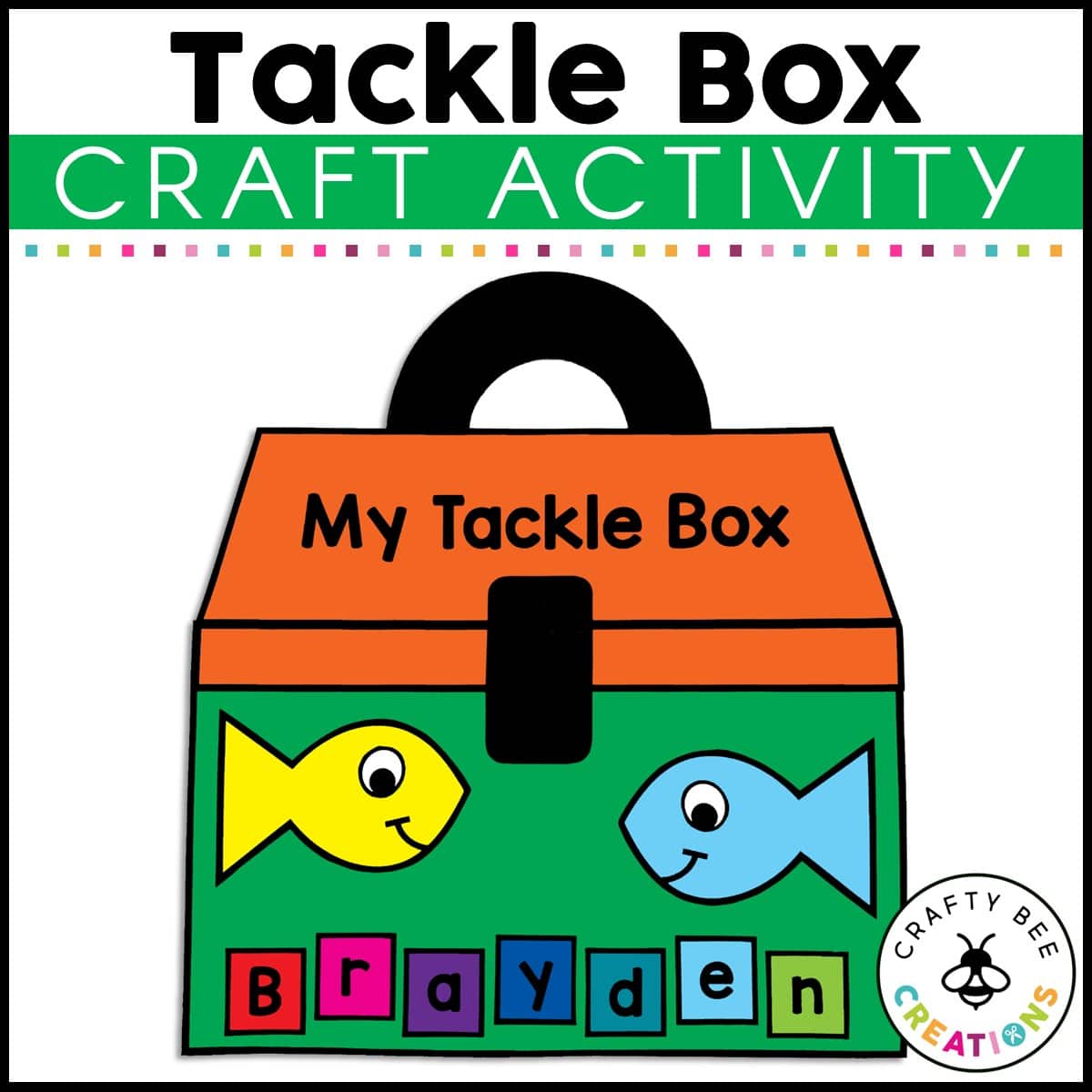 art tackle box. Clever idea for carrying it all together!