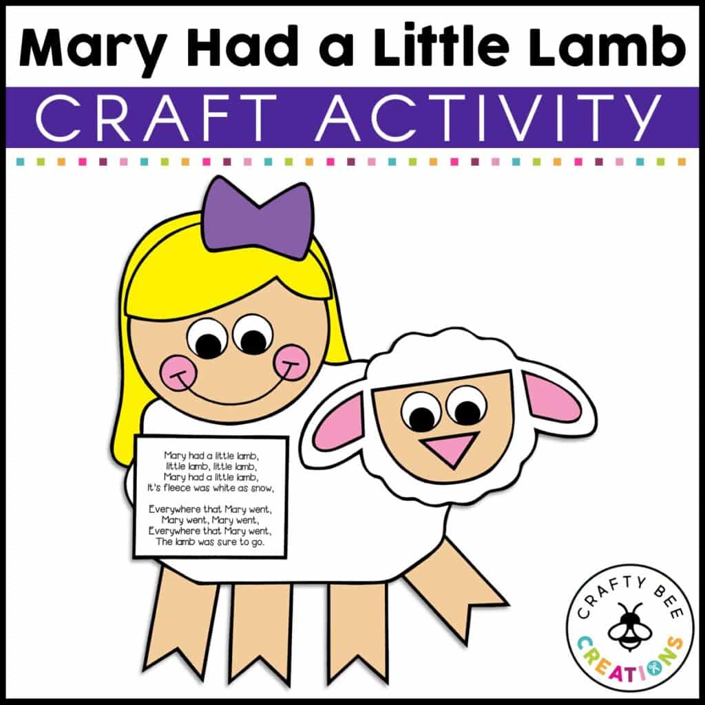 Mary Had a Little Lamb Craft Activity - Crafty Bee Creations