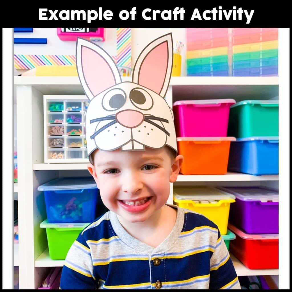 Easter Bunny Hat Craft Activity - Crafty Bee Creations