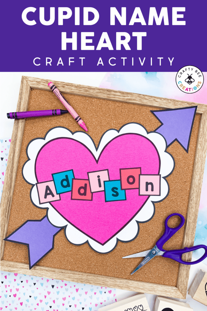 Cupid Name Heart Craft