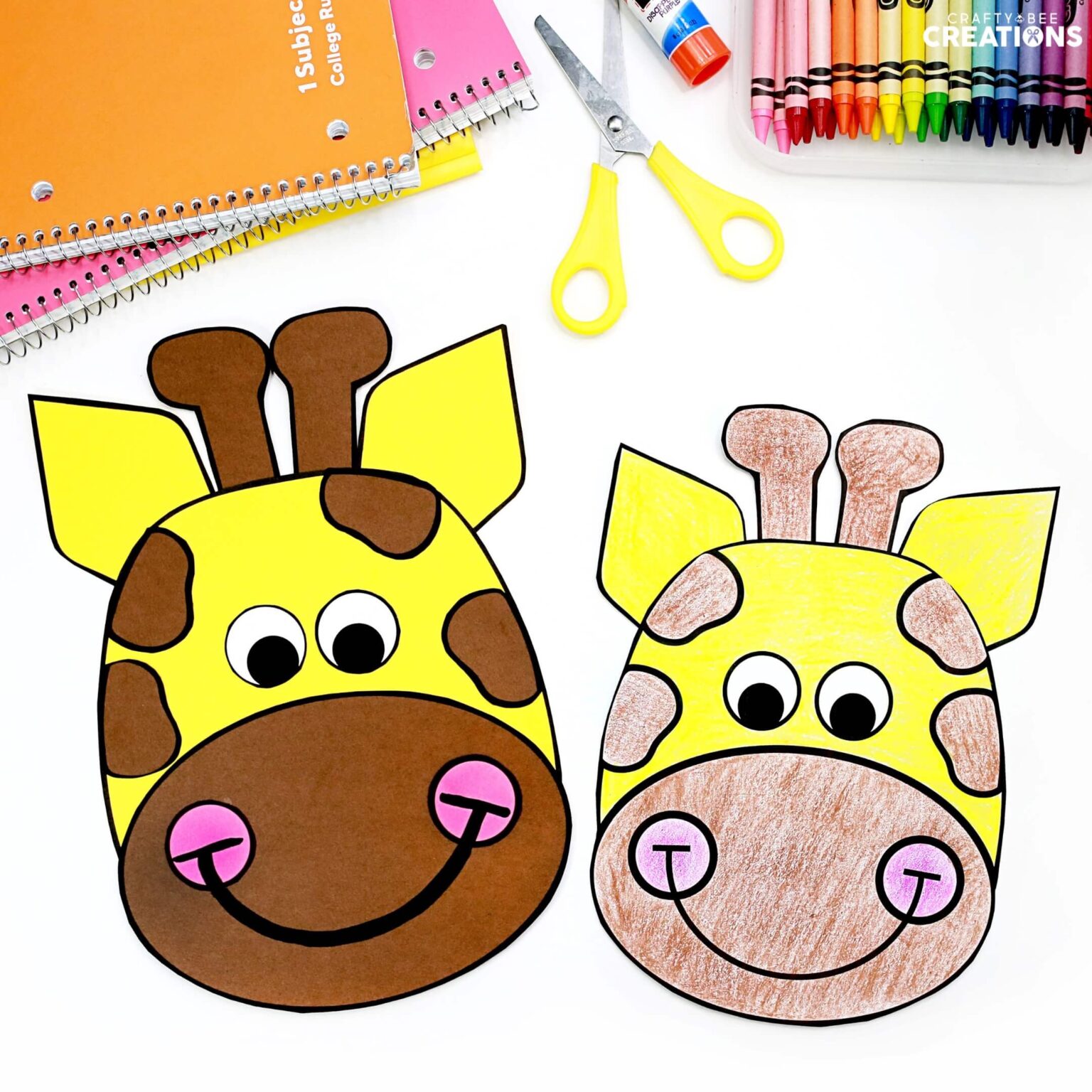 How to Use a Friendly Giraffe Craft With Your Kids - Crafty Bee Creations