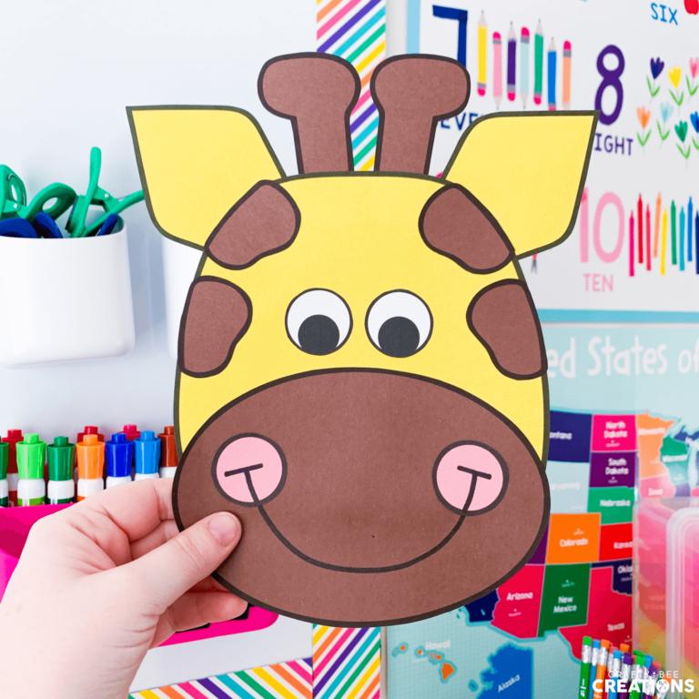 How to Use a Friendly Giraffe Craft With Your Kids - Crafty Bee Creations