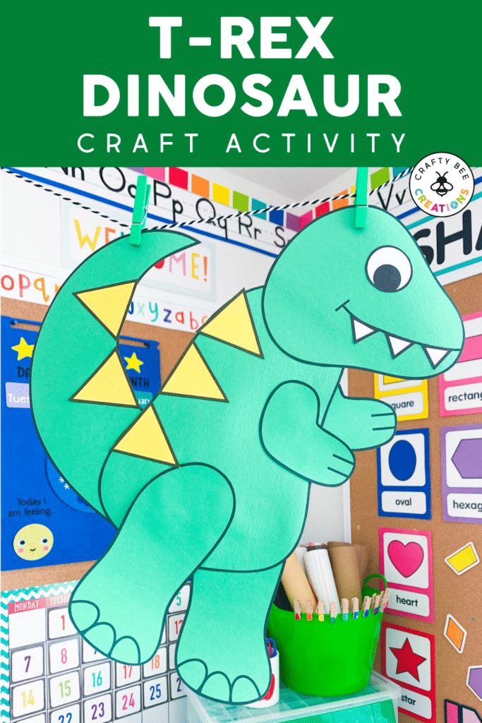 Fun tyrannosaurus rex craft for kids