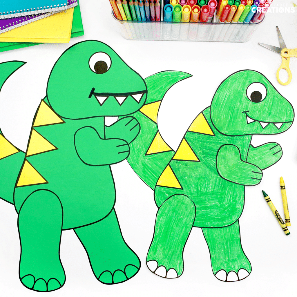 Fun and simple tyrannosaurus rex craft for kids of all ages.