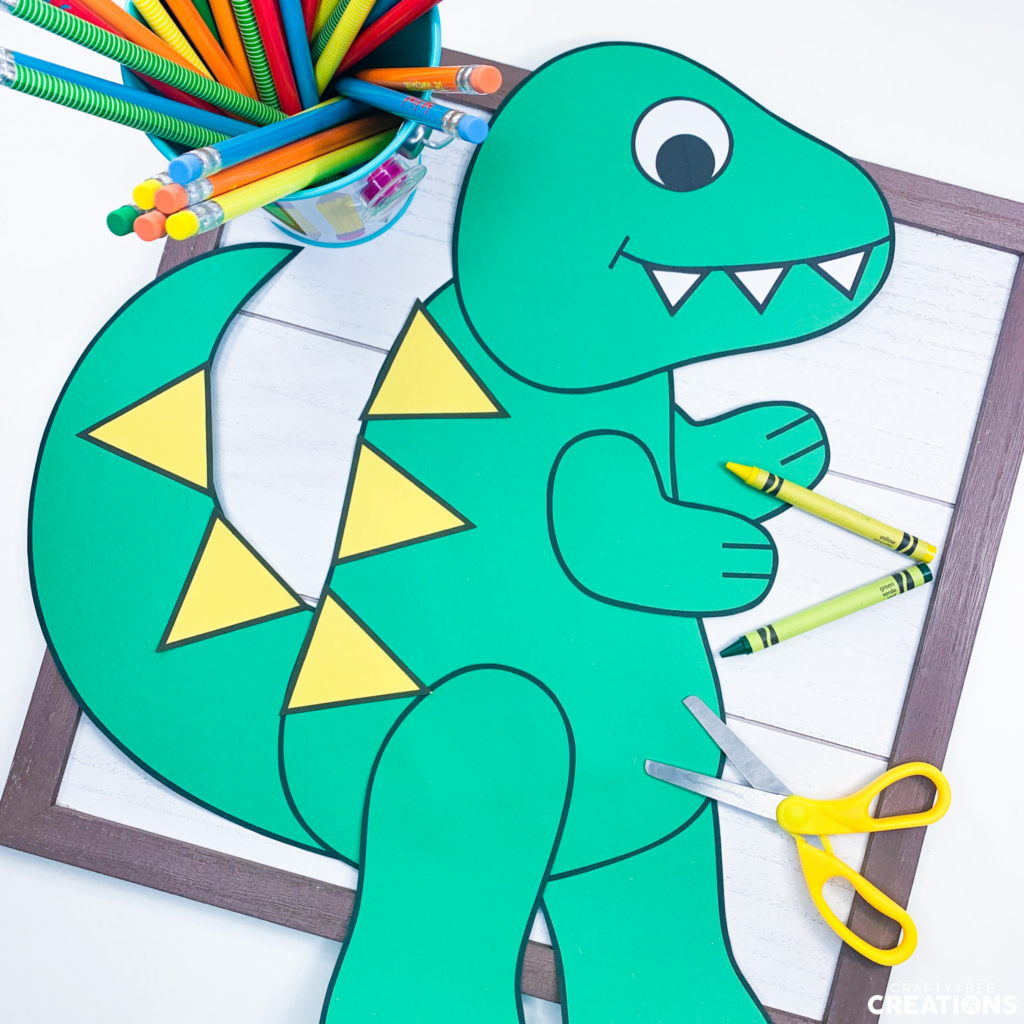Exciting and simple tyrannosaurus rex craft for kids